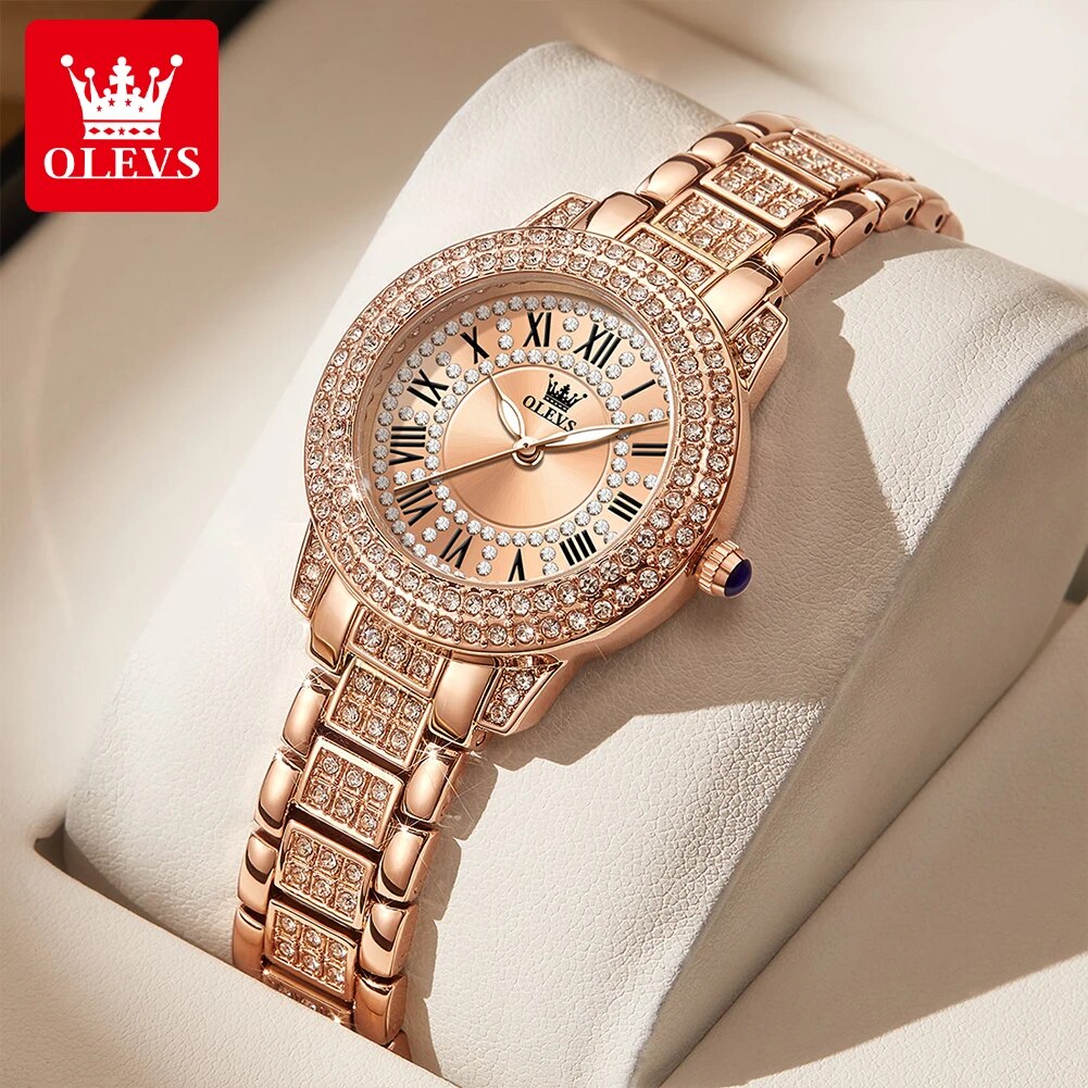 Luxury Watch For Girls - OLEVS 9943 luxe tout diamant montre