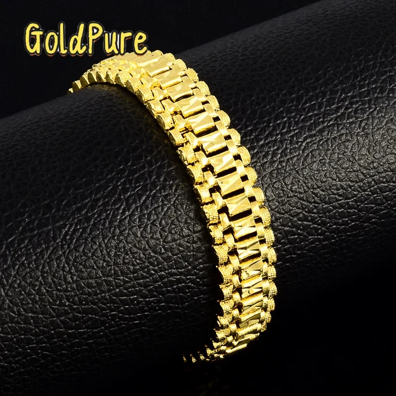 Luxury Watch Service - Bracelet de montre large en or