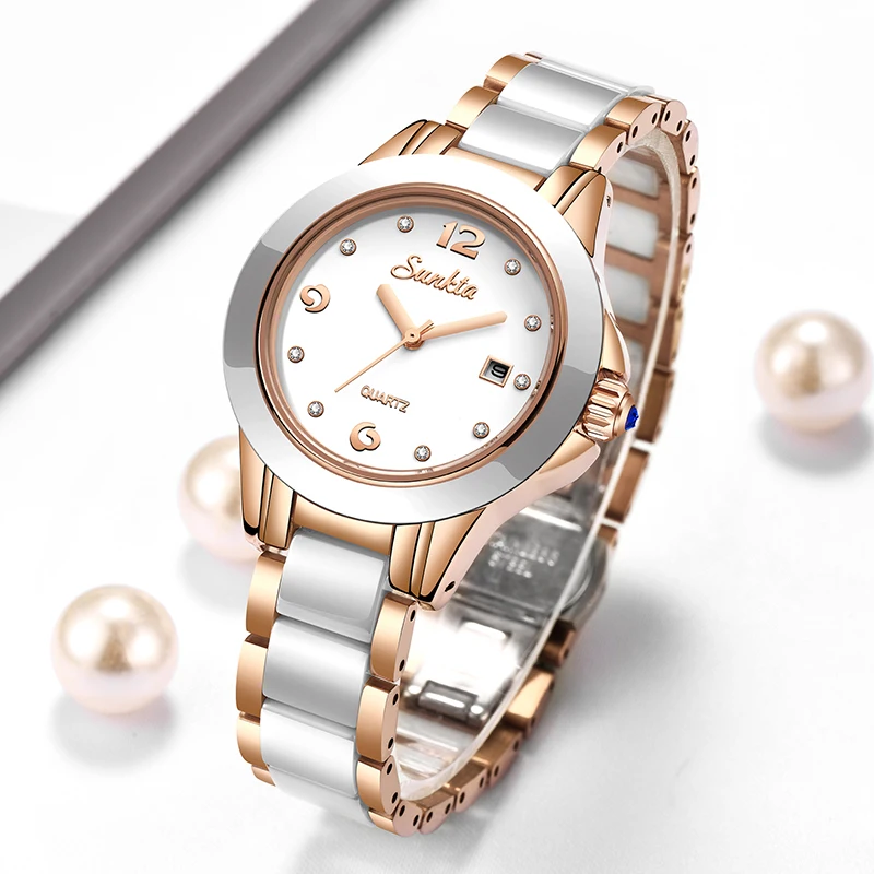 Luxury Women'S Watch - Sunkta mode Quartz pour Femme Montre