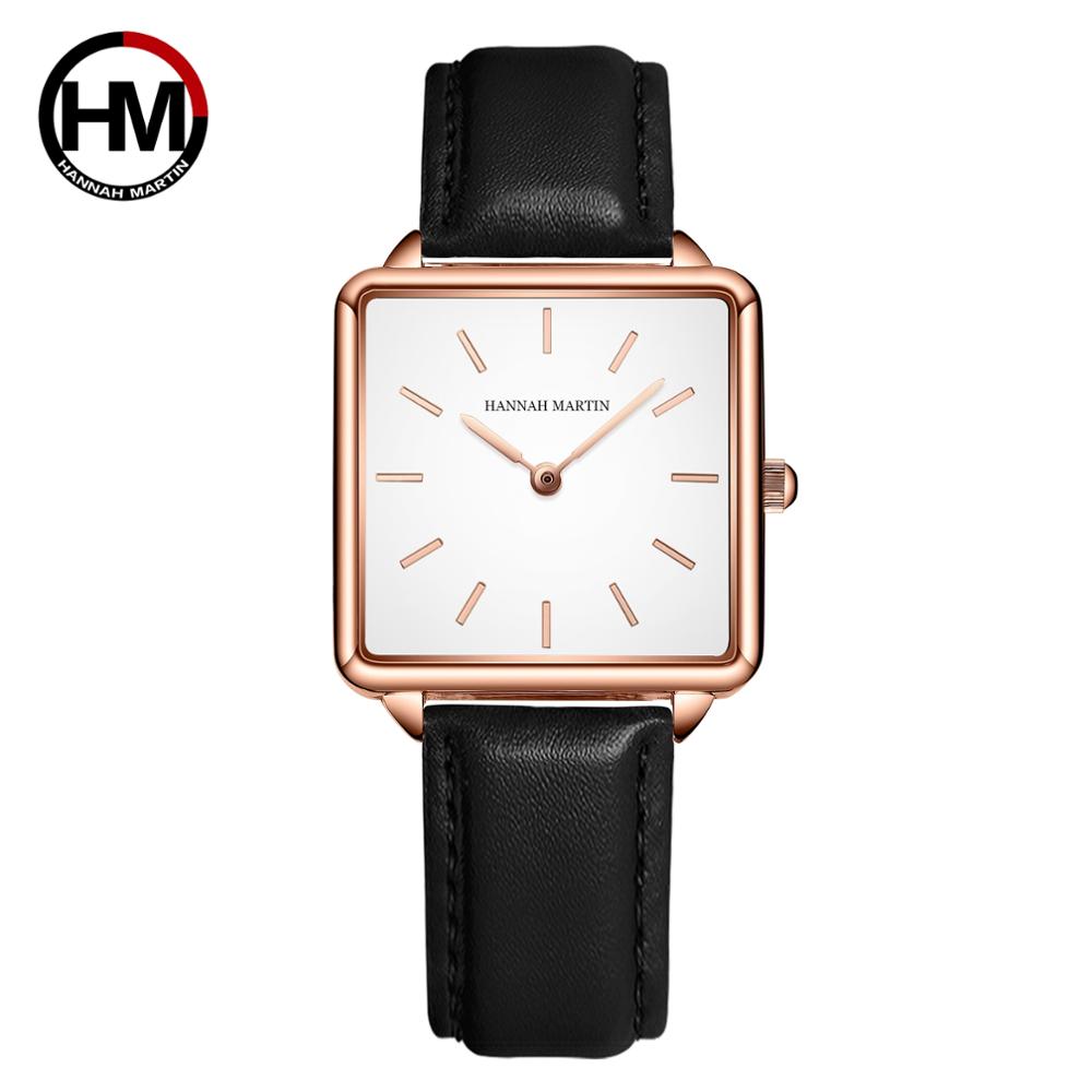 Luxury Watch In Japan - Bracelet en cuir véritable Japon Quartz