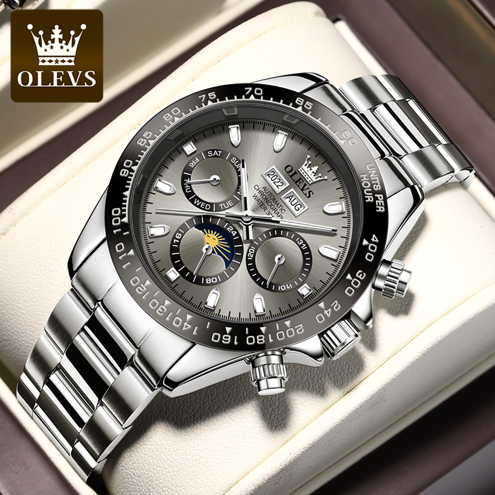 Chronograph Flyback Watch - OLEVS 6654 montre de luxe pour