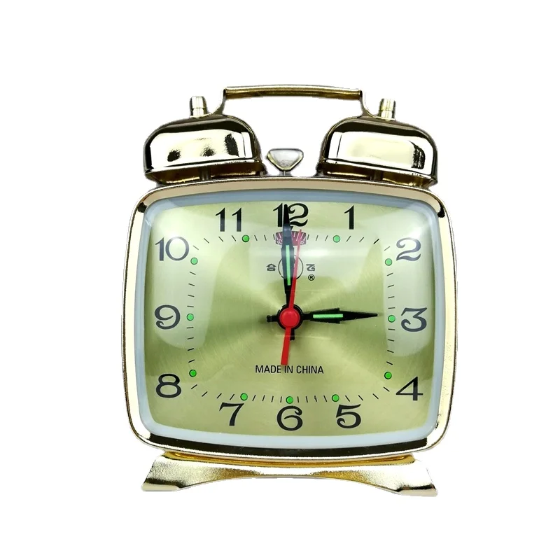 Table Watch Luxury - Réveil mécanique en métal vintage, horloge
