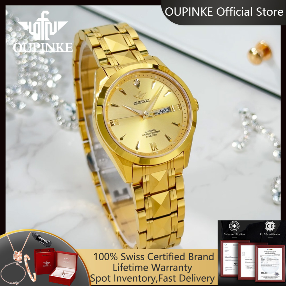Luxury Watch In Japan - OUPINKE 3306 véritable diamant femme montre