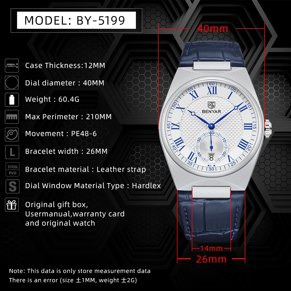 Montres à quartz BENYAR pour h - Luxury Watch Store avis et prix