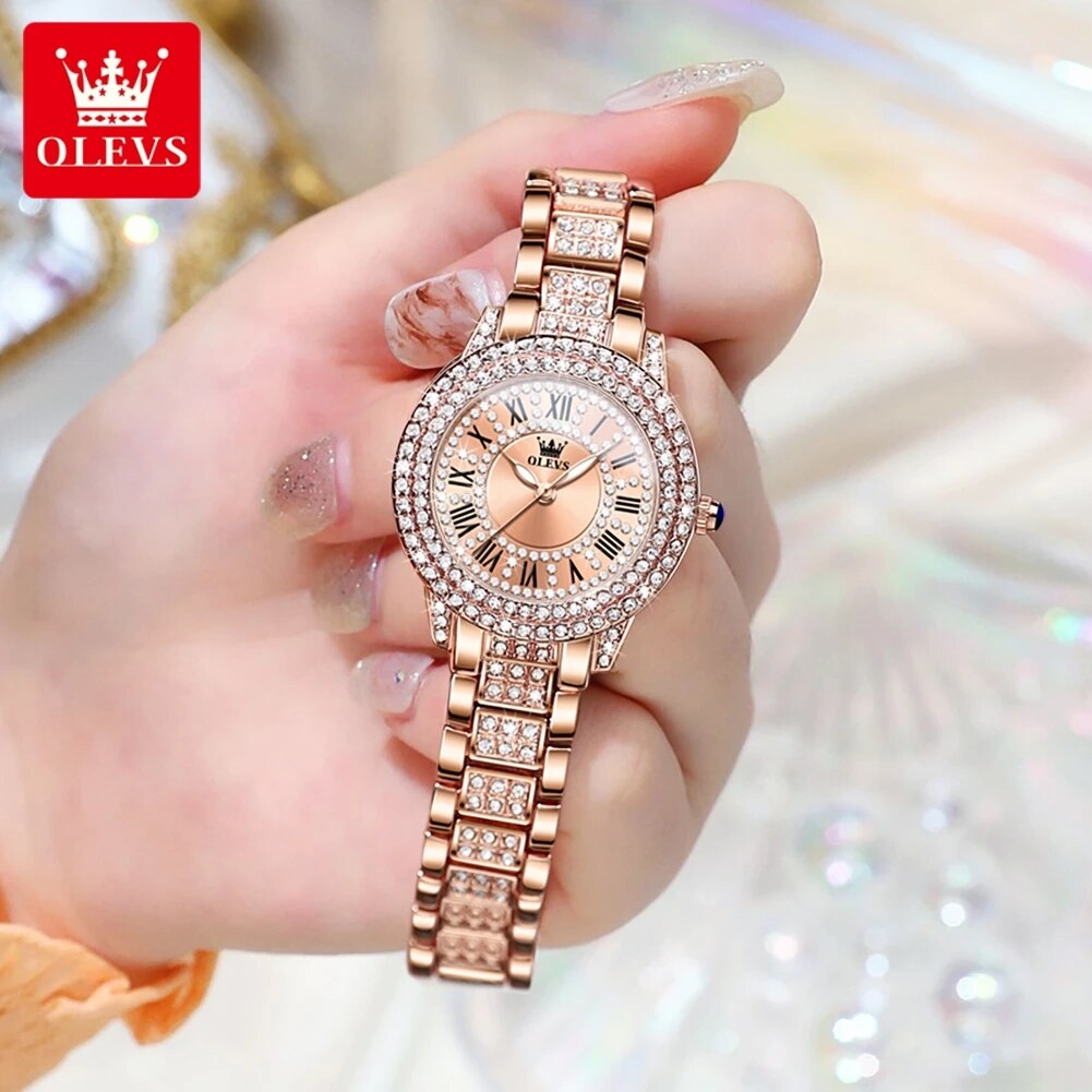 OLEVS 9943 luxe tout diamant m - Luxury Watch For Girls avis et prix