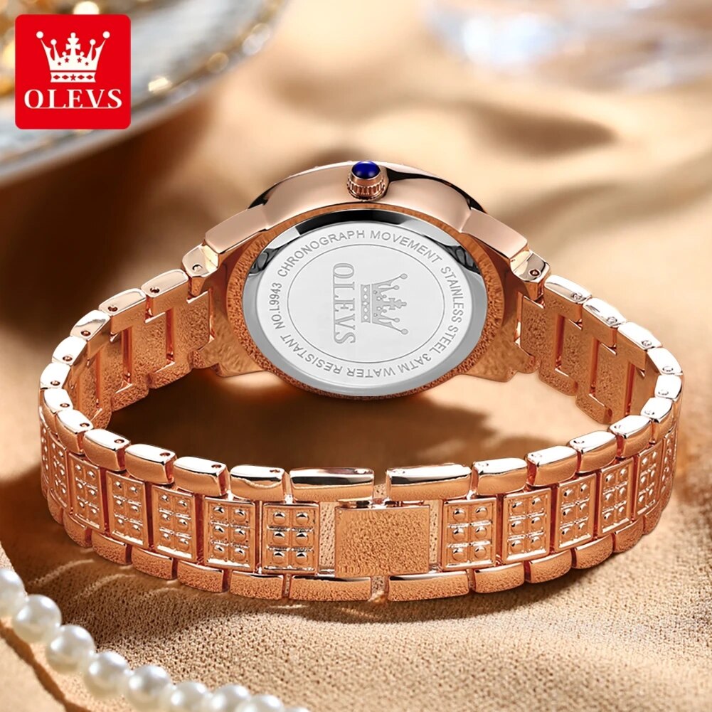 OLEVS 9943 luxe tout diamant m - Luxury Watch For Girls avis et prix