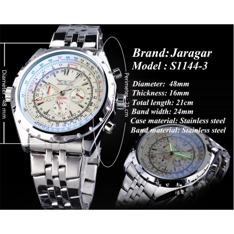 JARAGAR 212 montres mécaniques - Chronograph Flyback Watch avis et prix