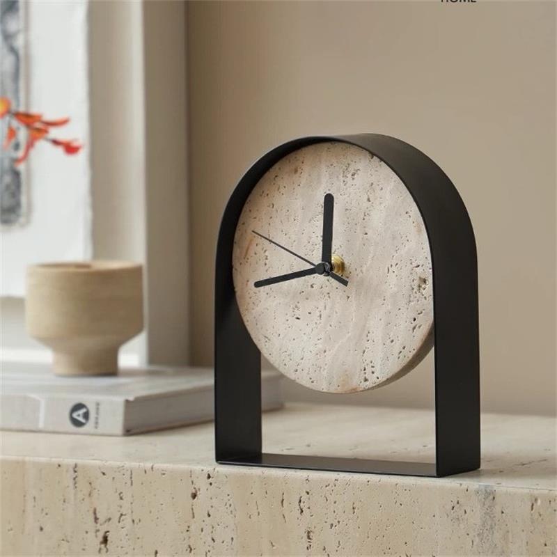 Horloge de bureau en marbre lu - Table Watch Luxury avis et prix