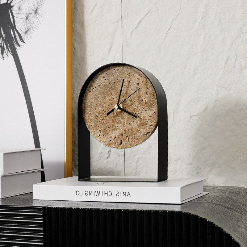 Horloge de bureau en marbre lu - Table Watch Luxury avis et prix