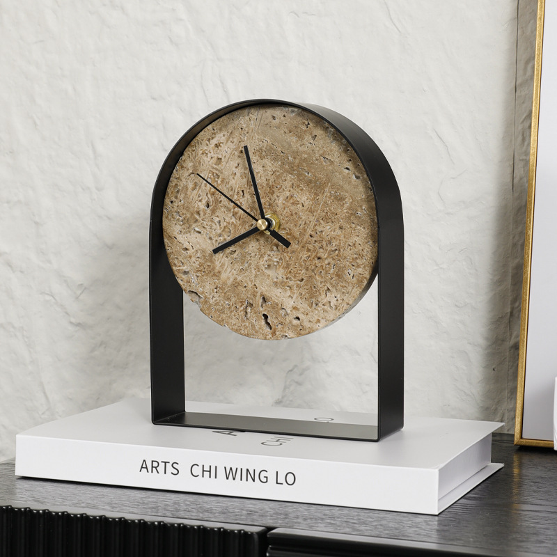 Horloge de bureau en marbre lu - Table Watch Luxury avis et prix