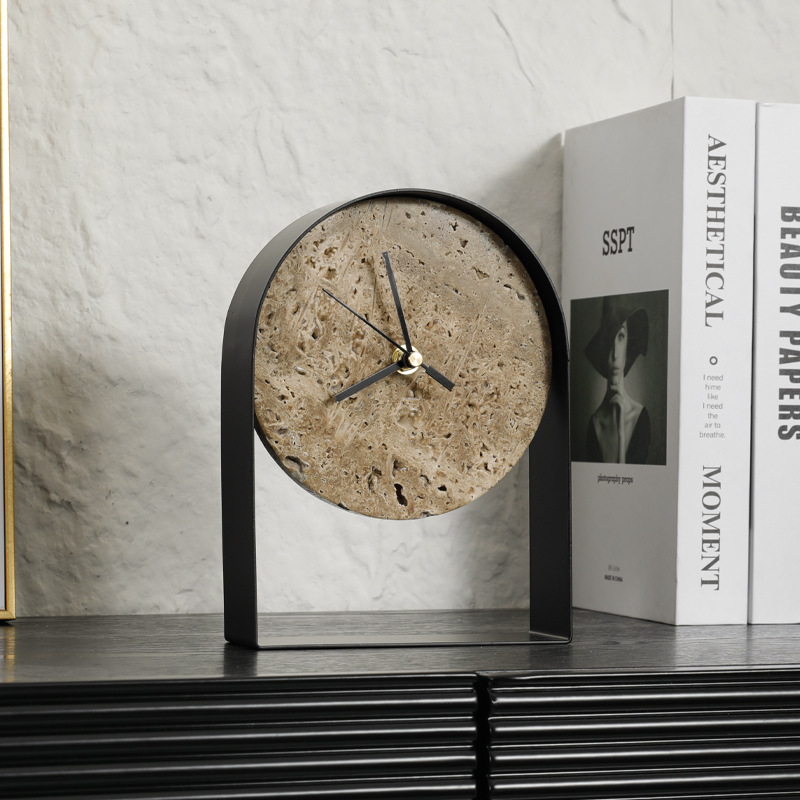 Horloge de bureau en marbre lu - Table Watch Luxury avis et prix