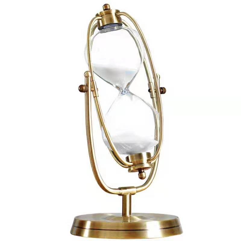 Sablier en verre ornement doré - Table Watch Luxury avis et prix