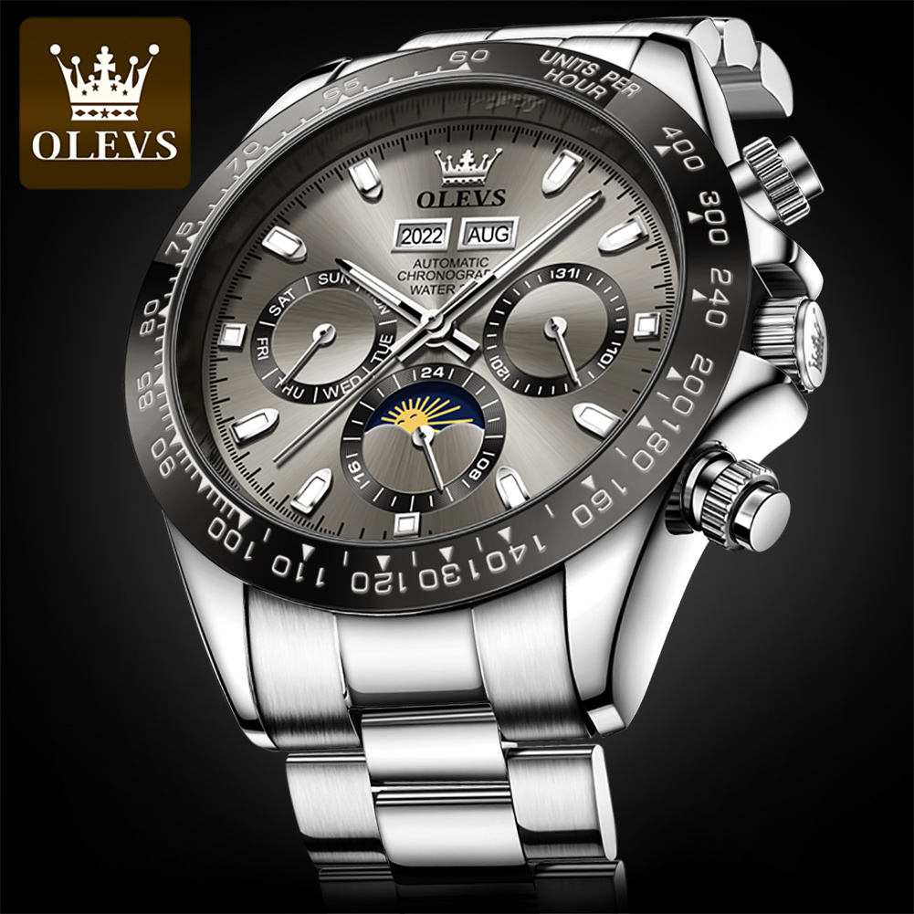 OLEVS 6654 montre de luxe pour - Chronograph Flyback Watch avis et prix