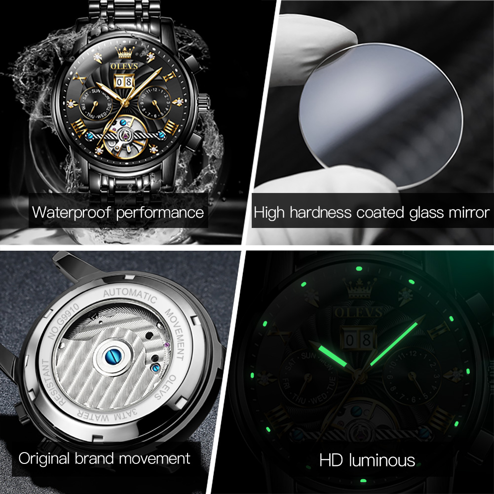 OLEVS classique hommes montres - Chronograph Flyback Watch avis et prix