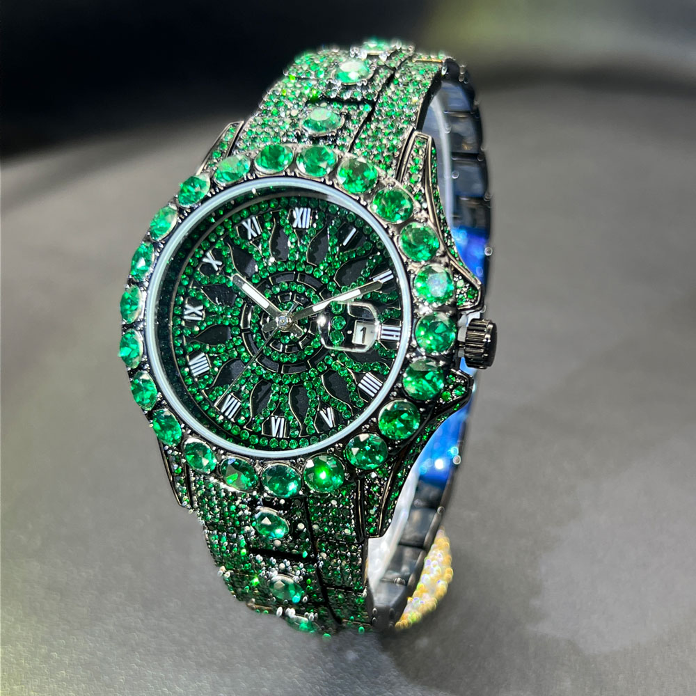 Montre diamant vert pour homme - Luxury Watch And Jewelry Brand avis et prix