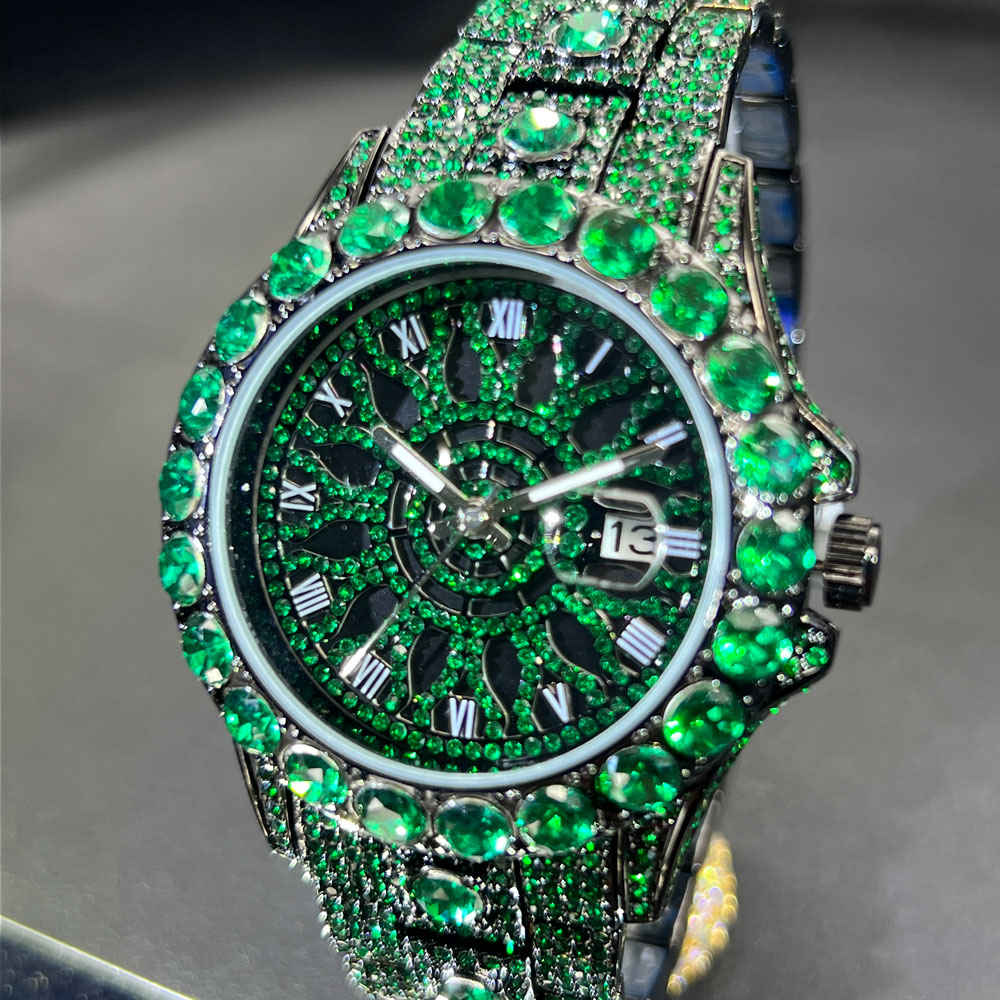 Montre diamant vert pour homme - Luxury Watch And Jewelry Brand avis et prix